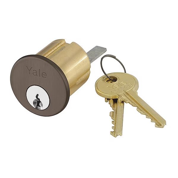 Mortise Cylinder, Dark Bronze Finish, YALE, Mfr# 2109 613E SCH C