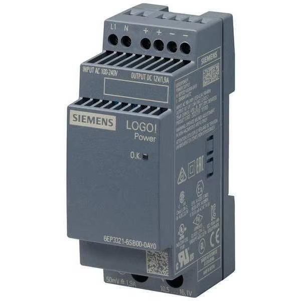 LOGOPOWER 12 V / 1.9 A Stabilized power, LOGO, Mfr# 6EP33216SB000AY0
