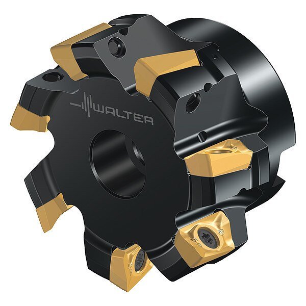 Indexable Face Mill, 3 Inserts, 0.591 in Cut Depth, Walter, Mfr#: M5130-042-B16-03-15