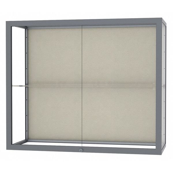 Champion Wall Case Display 36x30x14, Plaque, WADDELL DISPLAY, Mfr# 2282PB-SN