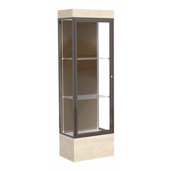 Lighted Floor Display Case 24x76x20, 12