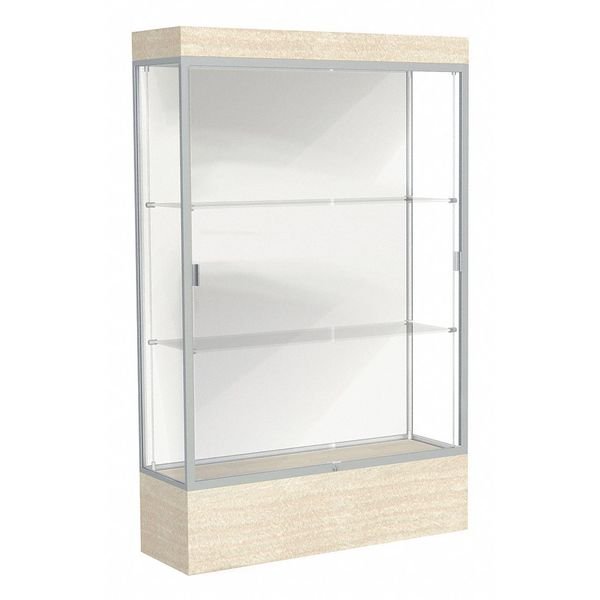 Lighted Floor Display Case 48x76x20, 12