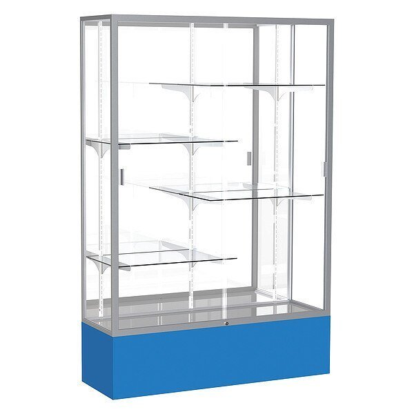 Spirit Floor Display Case 48x72x16, Mirror, Satin, Ghent, Mfr#: 374MB-SN-RY