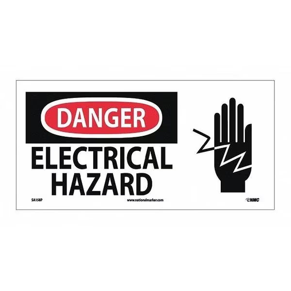 Danger Electrical Hazard Sign, SA158P, NMC, Mfr# SA158P
