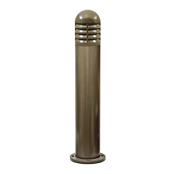Bollard, D180, BZ, Fiberglass, Louvered, Dabmar Lighting, Mfr#: D180-BZ