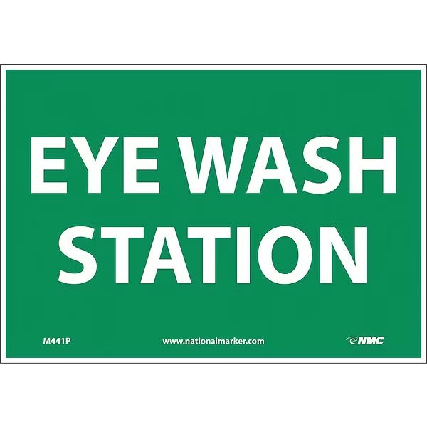 Eye Wash Station Sign, M441P, NMC, Mfr# M441P