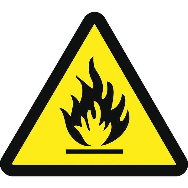 Graphic Fire Hazard Iso Label, Pk5, NMC, Mfr# ISO465AP