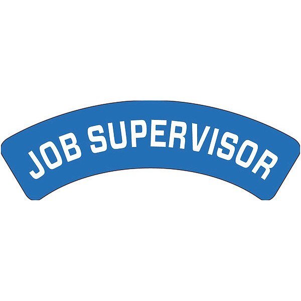Job Supervisor Hard Hat Label, Pk25, NMC, Mfr# HH162