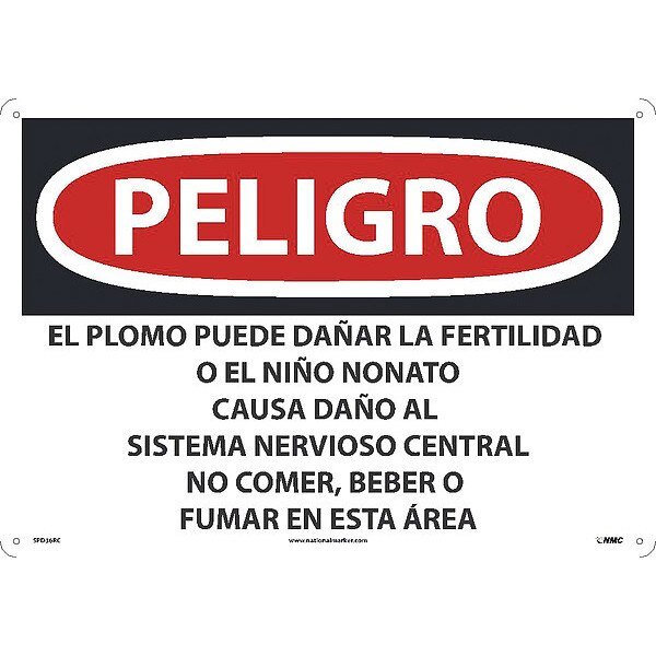 Lead May Damage Fertility Or, SPD36RC, NMC, Mfr# SPD36RC