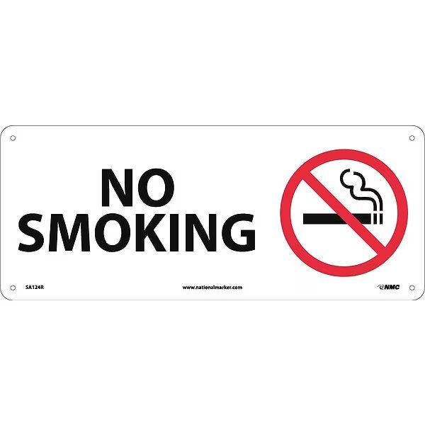No Smoking Sign, SA124R, NMC, Mfr# SA124R