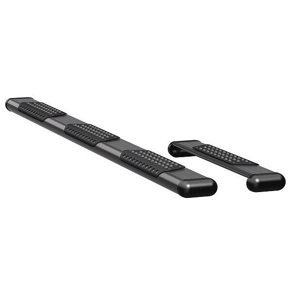 Black Powder Coated Aluminum Side Steps, LUVERNE, Mfr# 584100-570124