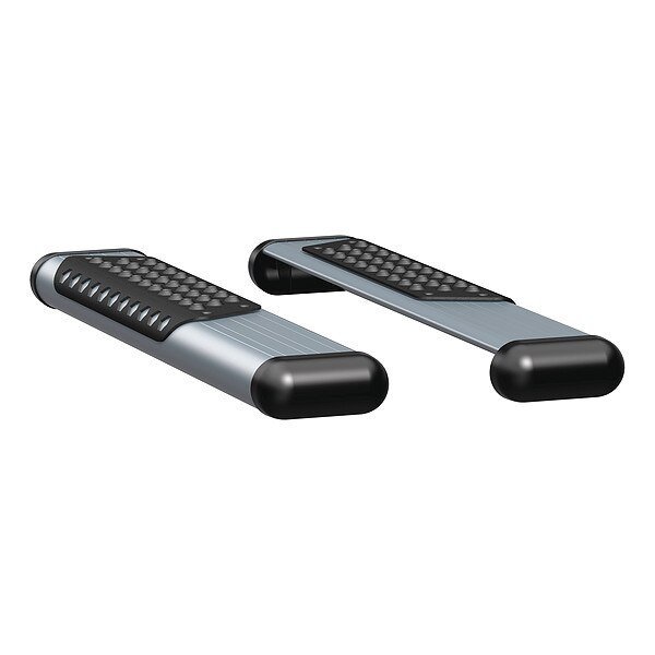 Silver Powder Coated Aluminum Side Steps, LUVERNE, Mfr# 583036-571471