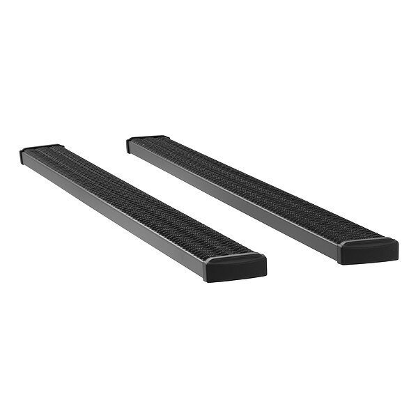 Black Powder Coated Aluminum Running Boards, LUVERNE, Mfr# 415102-400929