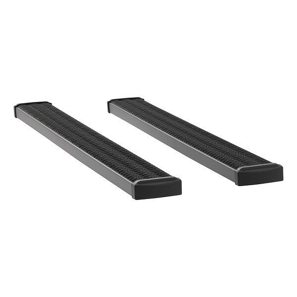 Black Powder Coated Aluminum Running Boards, LUVERNE, Mfr# 415078-401113