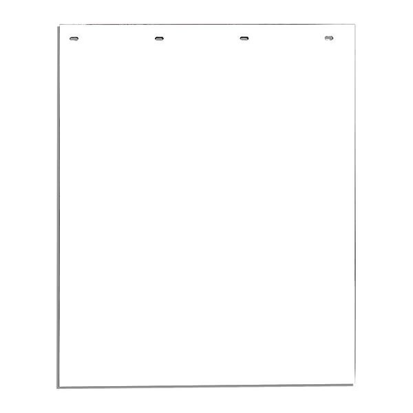 Mudflap, White, Polymer, 24