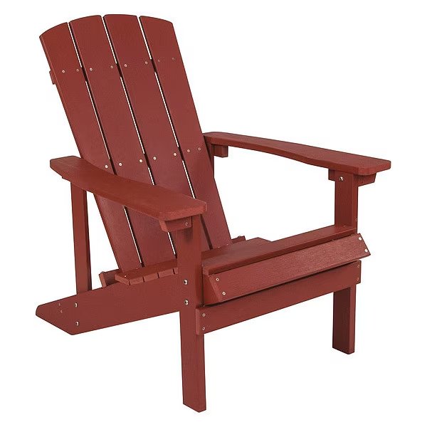 Red Adirondack Chair, 29.5 W 33-1/2