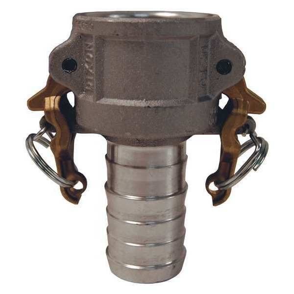 Cam/Groove Coupler x Hose, Shank, 4