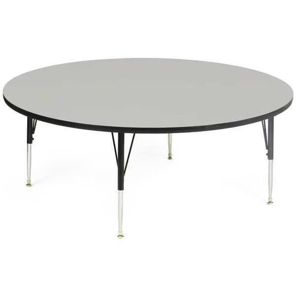Round Adjustable Height Activity Kids School Table, 48