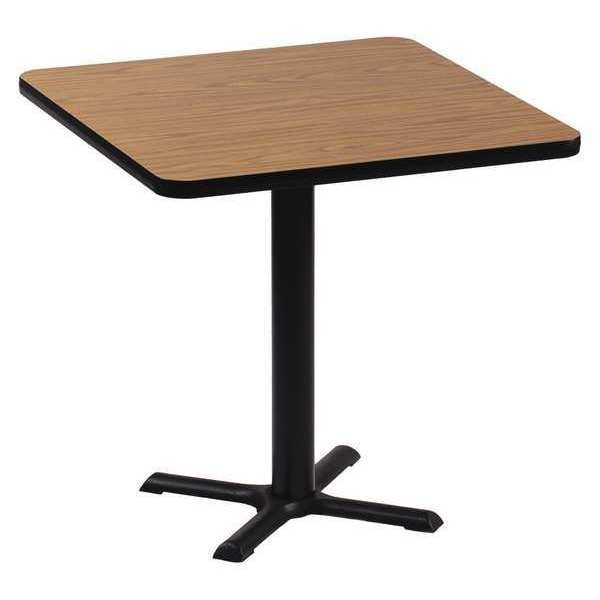 Square Caf? Bistro and Breakroom Pedestal Table, 42