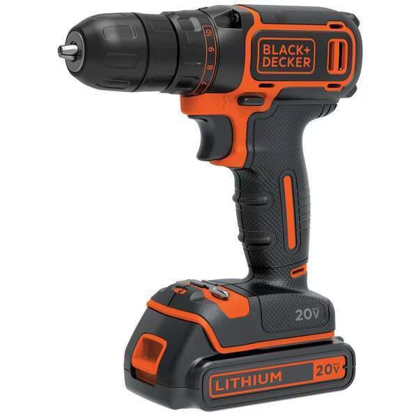 20V MAX* Lithium Drill/Driver, Black & Decker, Mfr#: BDCDD120C