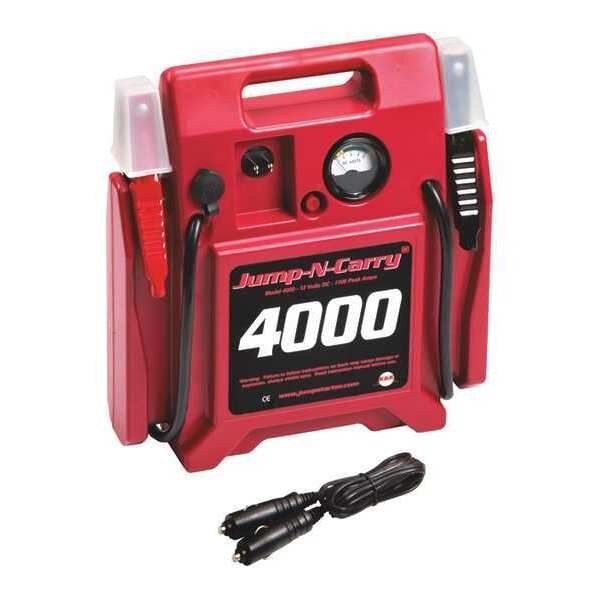 Jump Starter, 1100 Peak Amp, 12V, Solar, Mfr#: JNC4000