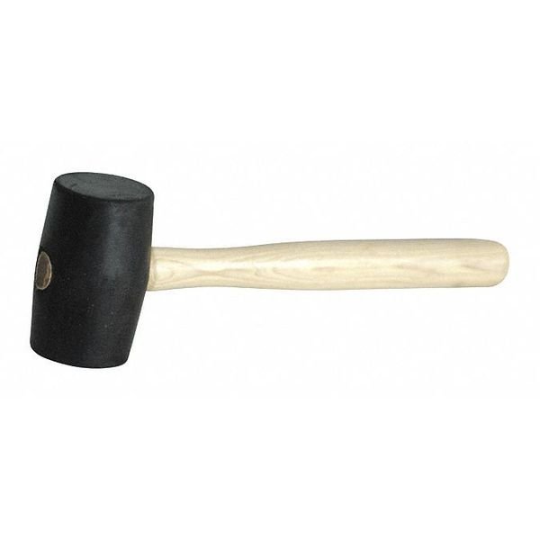 Mallet, Rubber, 24 oz., Black, KEYSCO TOOLS, Mfr# 77288