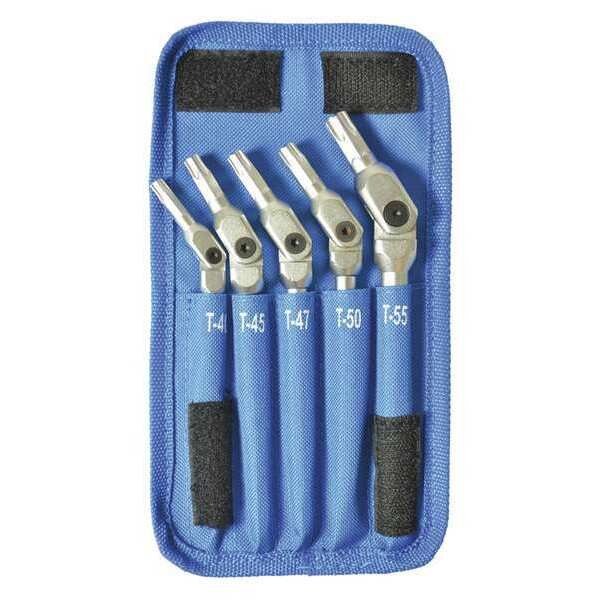 5 Piece Torx? Long Handle Torx? Key Set, 00018, BONDHUS, Mfr# 00018