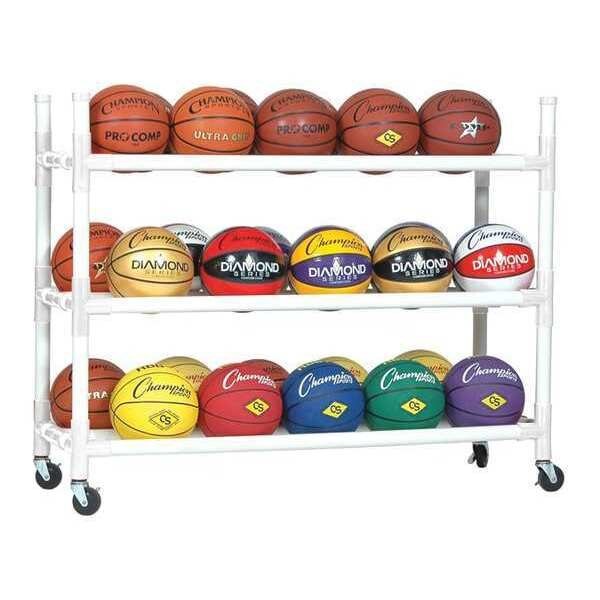 Heavy Duty Storage Cart, In/Out, 30 Ball, Champion Sports, Mfr#: 30CART