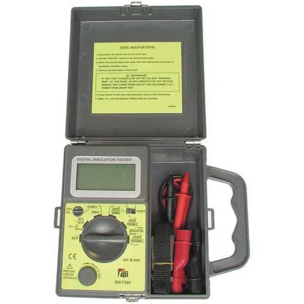 Insulation Resistance Meter-Dig, w/Volts, TEST PRODUCTS INTL, Mfr# SDIT300