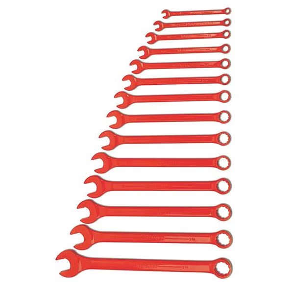 Williams Super Combo Wrench Set, Red, 14 pcs., SAE, WILLIAMS, Mfr# WS-1172RSC