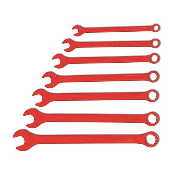 Williams Super Combo Wrench Set, Red, 7 pcs., SAE, Williams, Mfr#: WS-1170RSC