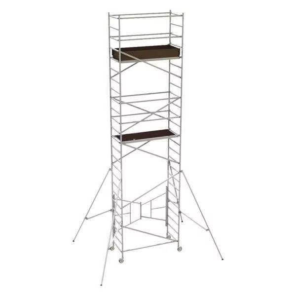 Scaffold, W/Guardrail, Easy-Set, Alum, 24 ft, Metaltech, Mfr#: AL-Q0107