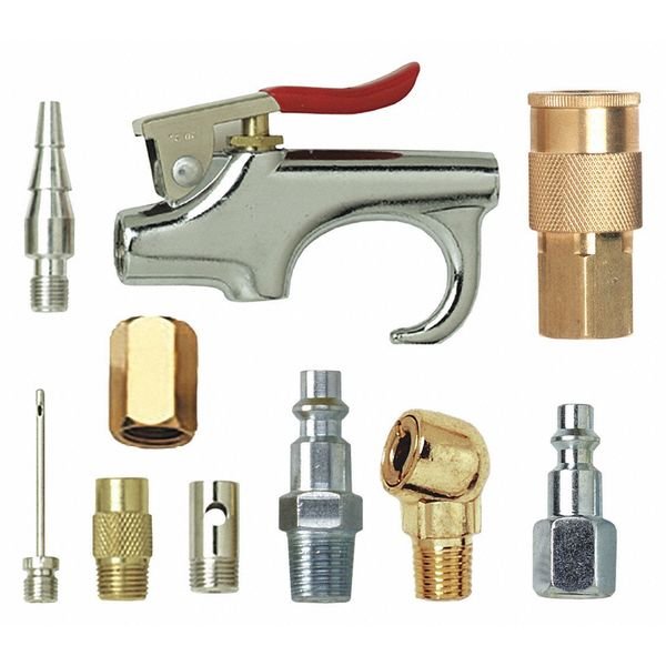 Pneumatic Accessory Kit, 10pcs., Campbell Hausfeld, Mfr#: MP296600AV