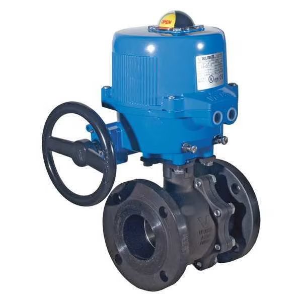 Electric Actuated, CS Flanged, Ball Valve, Pipe Size: 1-1/2, BONOMI, Mfr# M8E766001-003-11/2
