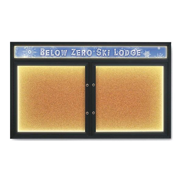 Corkboard, Cork/Black, 60
