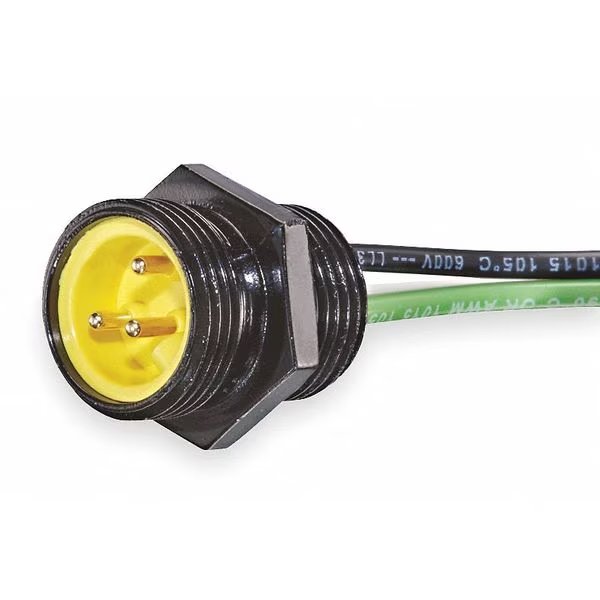 External Thread Receptacle, 3, Male, 16 AWG, BRAD HARRISON, Mfr# 1R3006A20A120