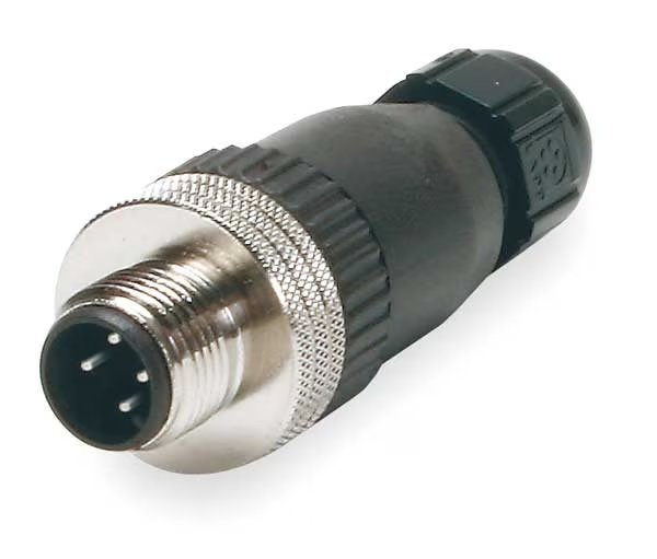 External Thread Connector, 4, Male, 18 AWG, BRAD HARRISON, Mfr# 8A4006-31