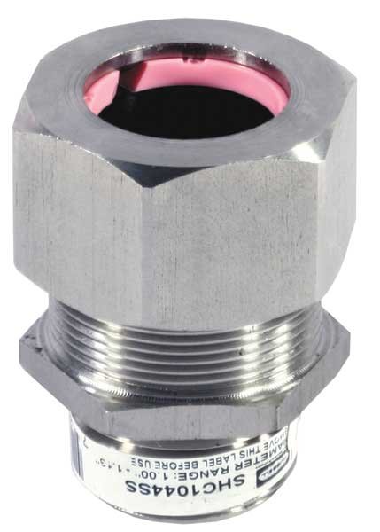 Liquid Tight Connector, 1in, Straight, Pink, HUBBELL WIRING DEVICE-KELLEMS, Mfr# SHC1044SS