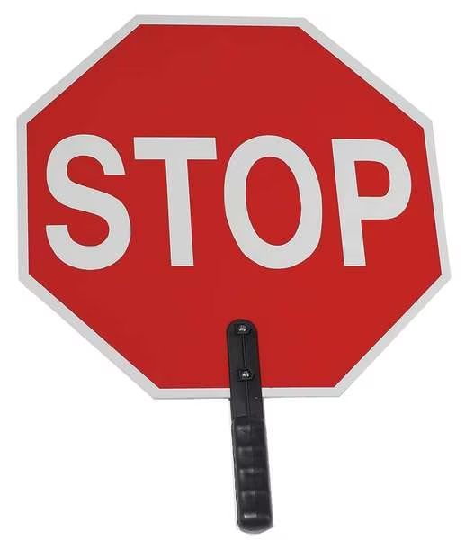 Paddle Sign, Stop/Stop, 18 In. W, EnjoyTool Select, Mfr#: 03-855