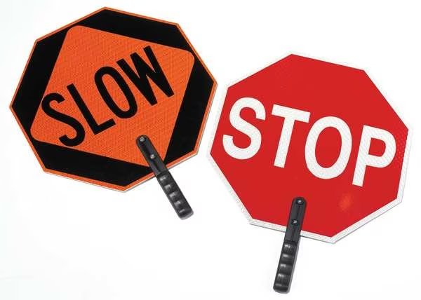 Paddle Sign, Stop/Slow, 18 In. H, EnjoyTool Select, Mfr#: 03-852