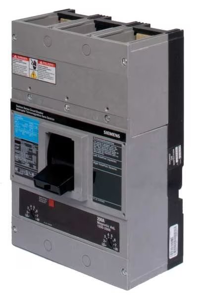 Molded Case Circuit Breaker, 200 A, 240V AC, 2 Pole, Free Standing Lug In Mounting Style, SIEMENS, Mfr# JXD22B200