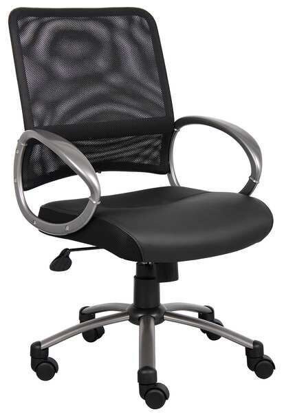 Leather Desk Chair, 18-1/2