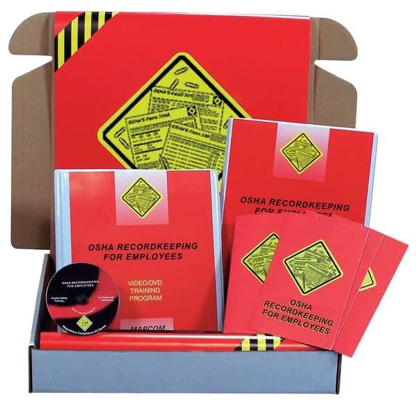 OSHA Recordkeeping for Employees DVD Kit, MARCOM, Mfr# K0000179EO