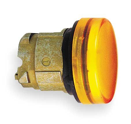 Pilot Light Head, Yellow, 22mm, SCHNEIDER ELECTRIC, Mfr# ZB4BV05