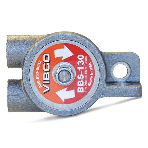 Pneumatic Vibrator, 75 lb, 8000 vpm, 80 psi, VIBCO, Mfr# BBS-130