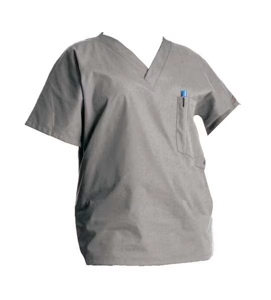 Scrub Shirt, L, Gray, Womens, SCRUB ZONE, Mfr# 70221