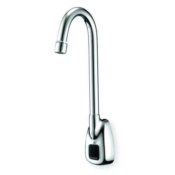 Sensor Single Hole Mount, 1 Hole Gooseneck Bathroom Faucet, Polished chrome, Sloan, Mfr#: ETF500-P