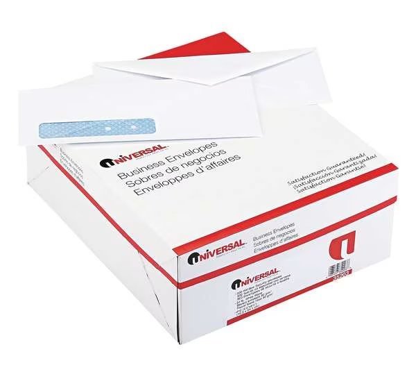 Envlpe, 4-1/8 x 9-1/2, Security, Wndw, PK500, UNIVERSAL, Mfr# UNV35203