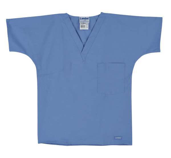 Scrub Shirt, Unisex, XS, Blue, Landau, Mfr#: 7502BCPXS