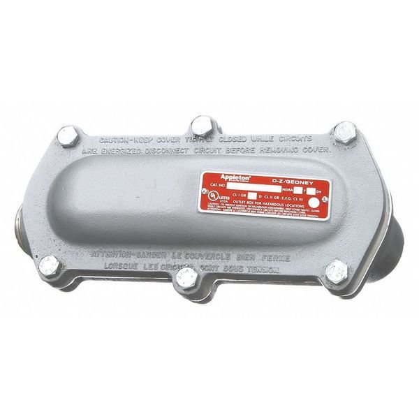 Pulling Elbow, Haz Loc, 1 In Hub, Aluminum, APPLETON ELECTRIC, Mfr# ELBD-100A